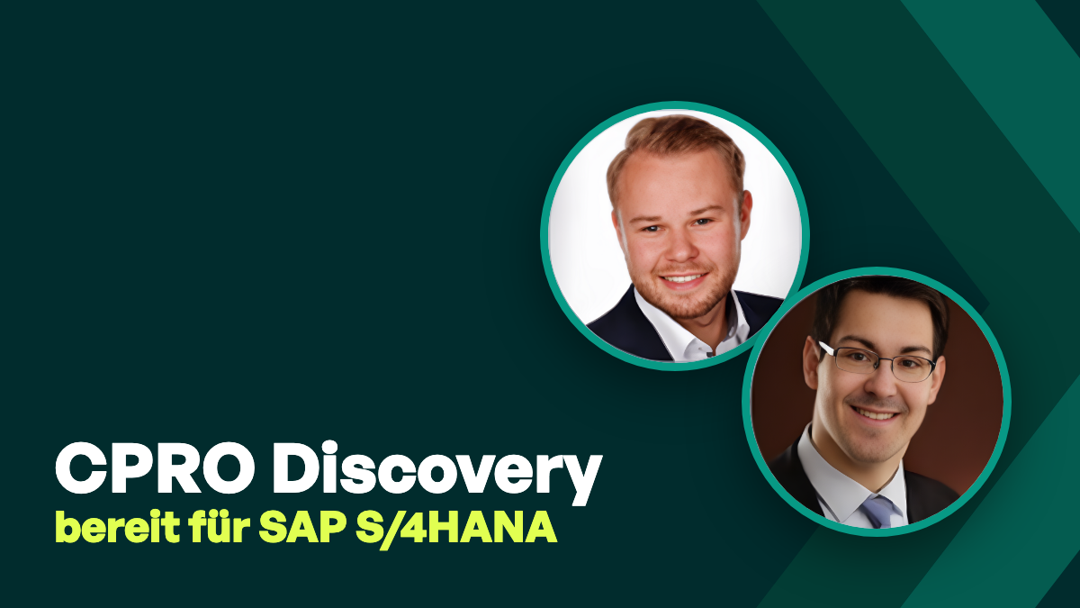 Webinaraufzeichnung: CPRO Discovery – Die umfassende Vorbereitung auf SAP S/4HANA